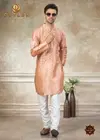 Outluk Vol 141 Silk Digital Printed Kurta And Pajama Mens Wear Manufacturers 141001 To 141008